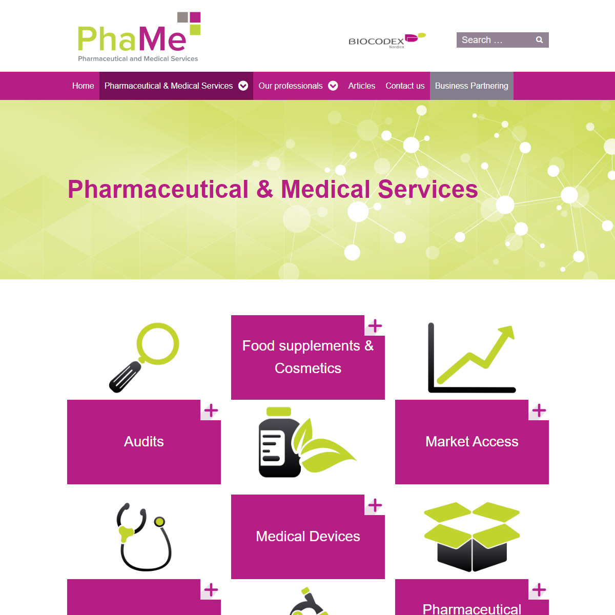 Biocodexphame pharmaceutical services